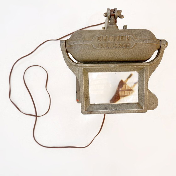 Image 1 of Industriële vergrootlamp van Gruber, gepatenteerd SGDG in Frankrijk - jaren 1940/50