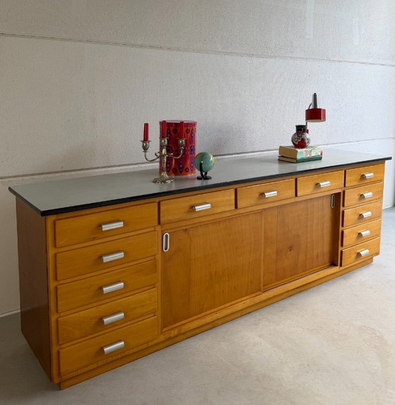 Credenze scolastica industriale vintage – Legno (photo 4 of 15)