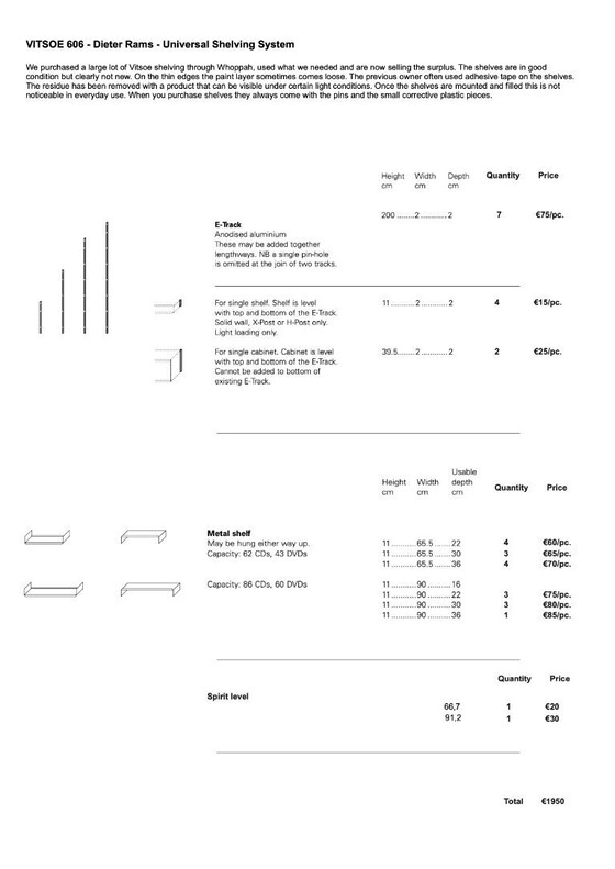 Image 1 of Vitsoe 606 Universal Shelving System