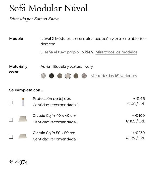 Image 1 of Canapé - Nouveau Bolia Núvol - Jamais utilisé.