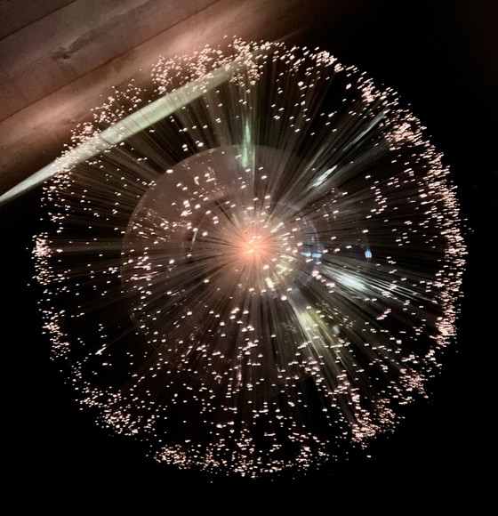 Image 1 of YENI Space Age Fiber Optic UFO Tafellamp, Frankrijk, jaren 70