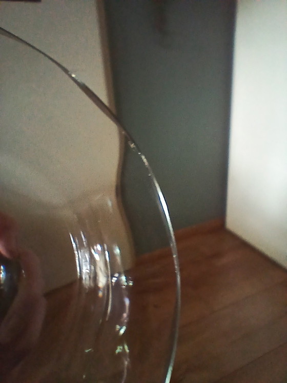 Image 1 of Set of 5 antique hand-blown Art Nouveau wine glasses