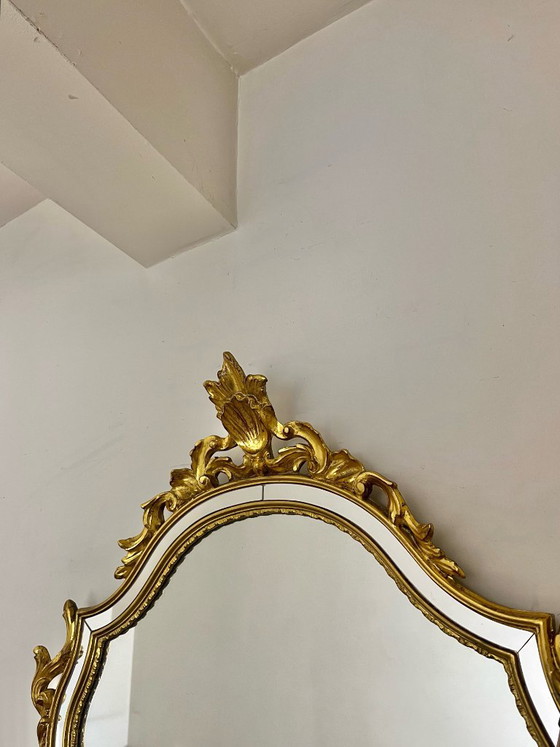 Specchio Vintage DeKnudt con Foglia d'Oro – Glass (photo 5 of 6)