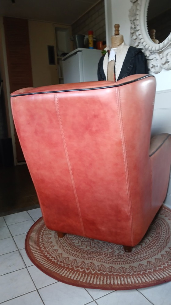 Baxter Bergère Armchair – Leather, Wood (photo 4 of 11)
