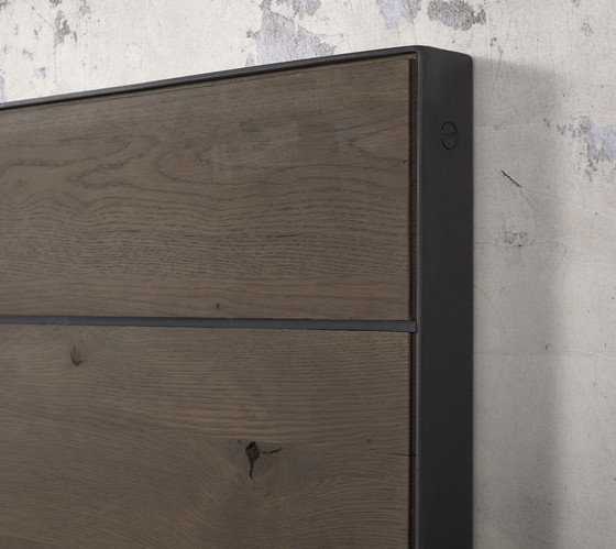 Van Houdt Quarrata Bed Frame and Nightstands – Metal, Wood (photo 2 of 5)