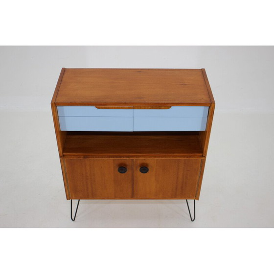 Image 1 of Vintage cabinet in wood and iron, Czechoslovakia 1960s