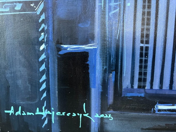 Image 1 of New York - peinture à l'huile - expressionnisme abstrait - contemporain