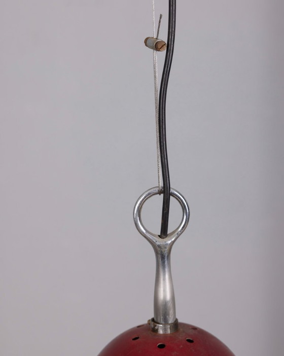 Image 1 of Vintage glazen en metalen Arianna hanglamp van Piero Brombin voor Artemide