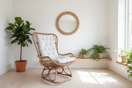 Image 1 of Sedia da giardino in bambù Tito Angoli di Bonacina 