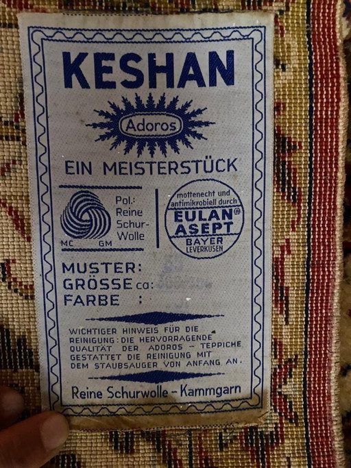 Tapis Adoros Keshan vintage – Pure laine vierge – Grand 300 × 500 cm – Excellent état
