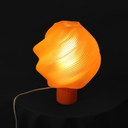 Magda Sculptural Lamp | Orange Translucent