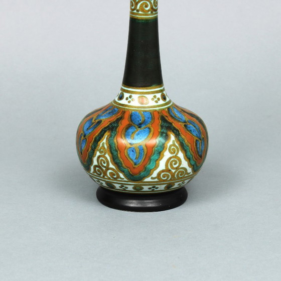 Image 1 of Gouda, South Holland - earthenware pipe vase - Collier decoration - 1920s