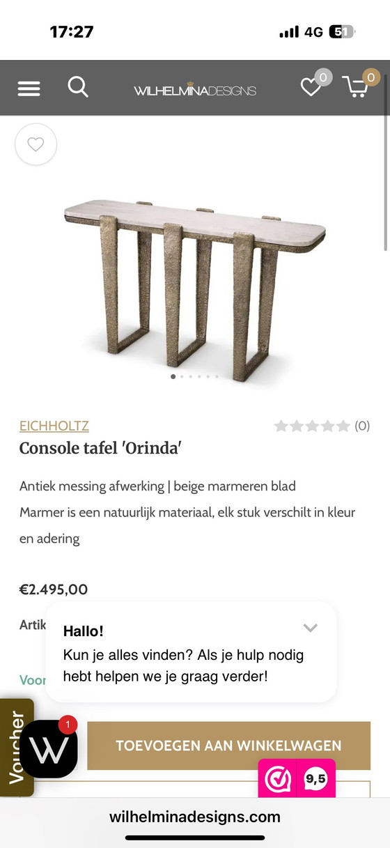 Image 1 of Eichholtz Console table Orinda