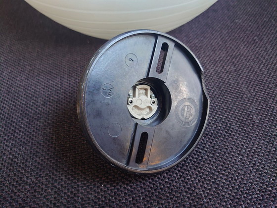 Image 1 of Vintage Brüne Glas Germany swirl plafonnière