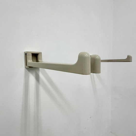 Image 1 of Jaren 70 Handdoeken Rek Handdoek Rekje Beige Vintage