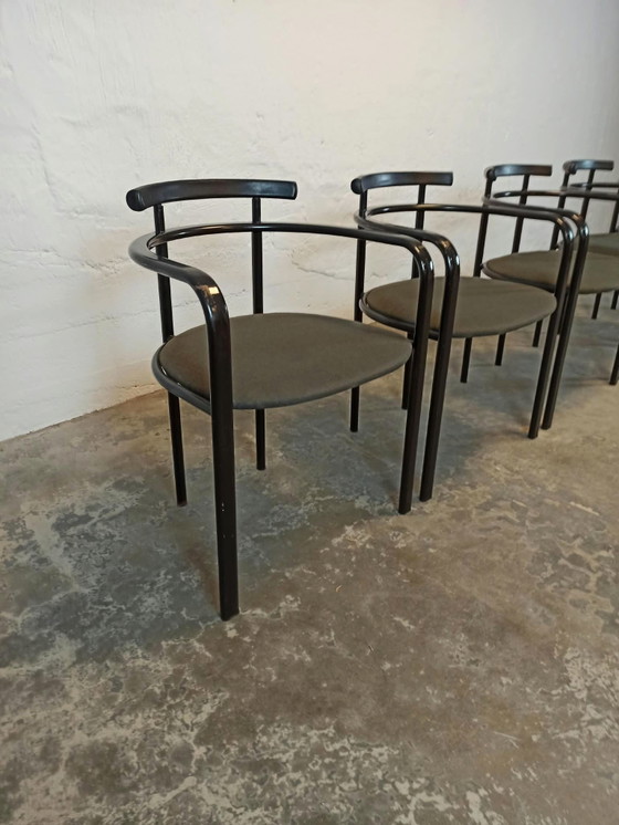 4 x sillas de comedor Carlo Bimbi – Textil, Metal (photo 6 of 15)