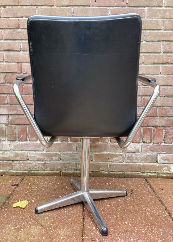 Image 1 of Sedia da ufficio vintage con struttura tubolare - stile Brabantia Gispen