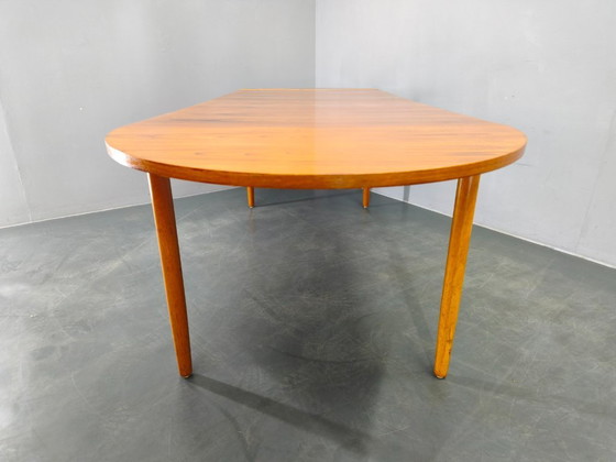 Image 1 of Danish Mid Century Teak Extendable Dining Table, 1960s