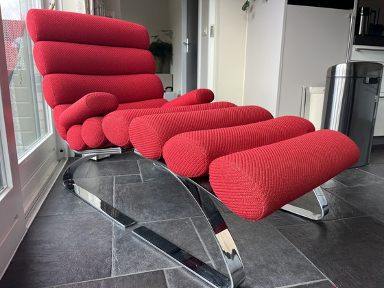 Image 1 of COR Sinus Lounge-Sessel mit Armlehnen und Fußhocker