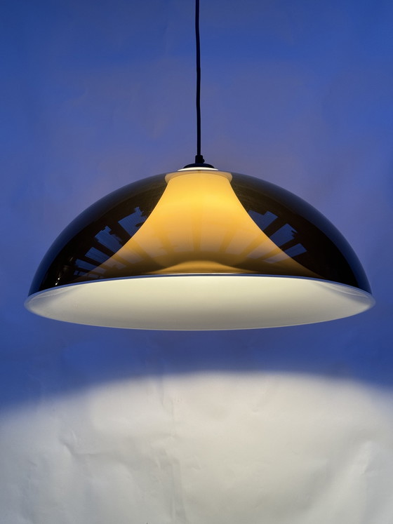 Image 1 of Vintage Artimeta Elio Martinelli hanglamp, jaren 70, mid-century space age stijl.
