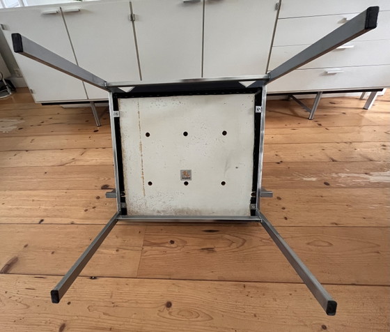 Pastoe (Eettafel)stoel Van Cees Braakman (60’er Jaren) – Eetkamerstoelen, Metal, Textile (photo 5 of 6)