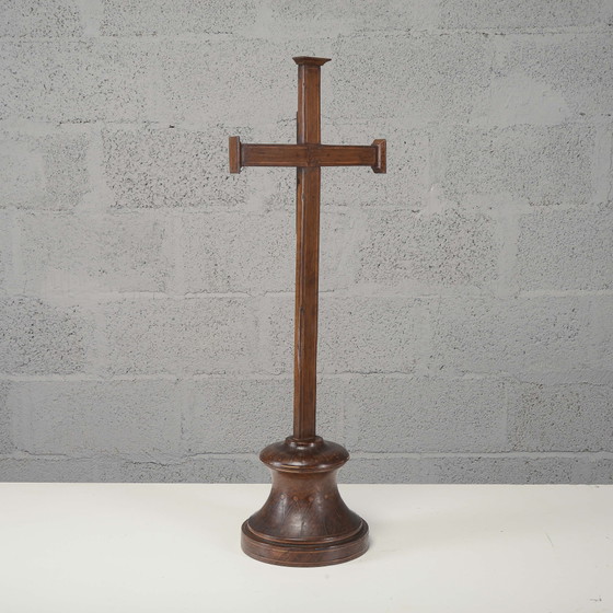 Antica croce intarsiata a filetto del primo XIX secolo – Oggetti decorativi (photo 3 of 11)
