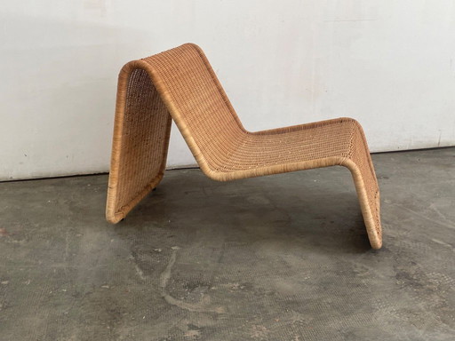 P3 Rattan-Sessel, Tito Agnioli, bonacina 70er Jahre