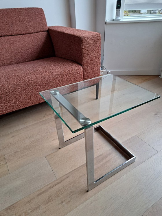 Image 1 of Tavolino Gebra, in vetro, design vintage