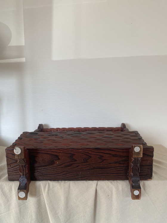 Image 1 of Brutalistisches Lesegestell aus Holz