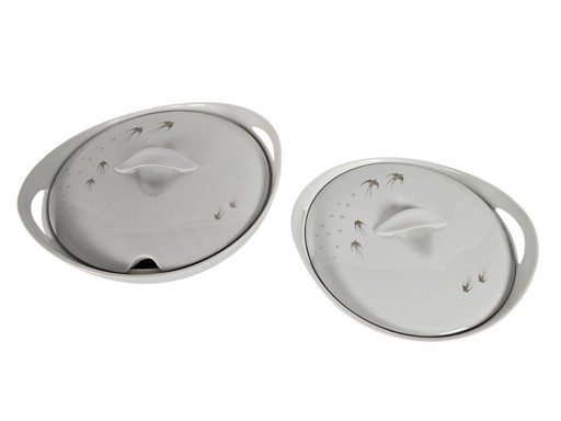 Eschenbach, Baviera - AZC - Porcelana - Platos para servir (2) - Andries Dirk Copier -1955