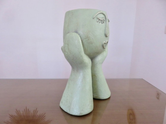 Image 1 of Large anthropomorphic vase made of fiberglass, 80-90