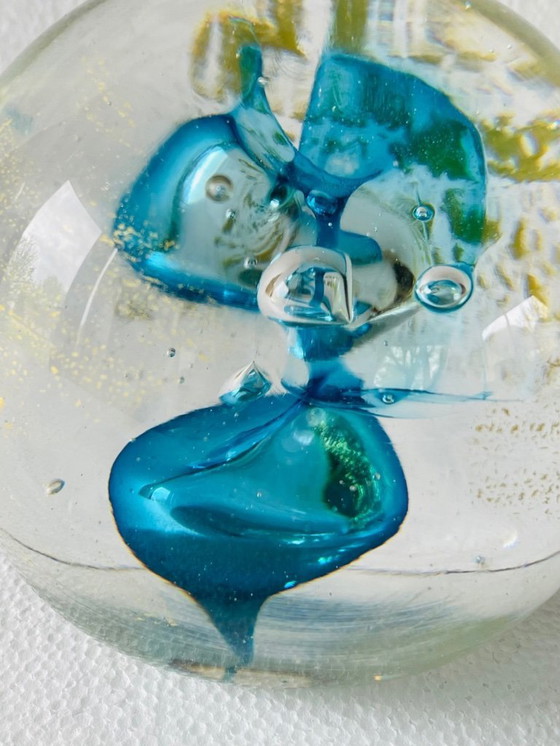 Image 1 of Presse-papier en cristal de Marcel Saba, années 1990