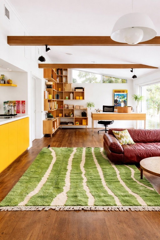 Tappeto verde marocchino 200x300 cm – Tappeto in lana fatto a mano, tappeto berbero moderno