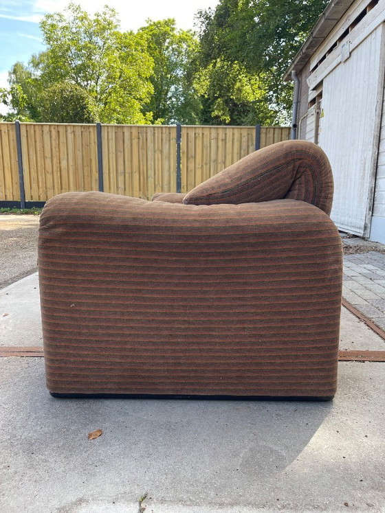 Image 1 of Vintage Italiaanse designbank uit de jaren 70, Cassina Maralunga