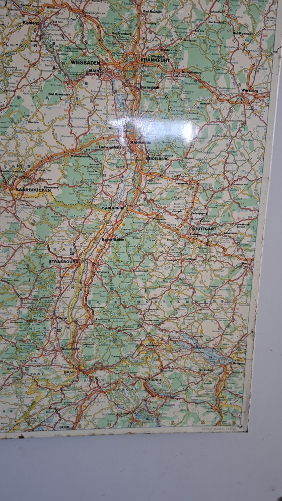 Vintage metalen Michelin Benelux wandkaart 1968 – Wanddecoratie (photo 4 of 5)