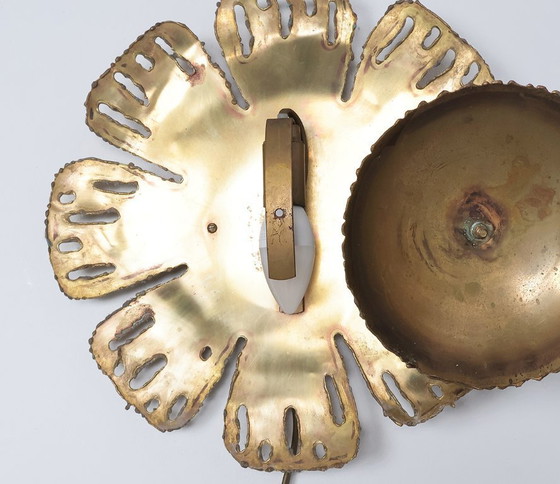 Image 1 of Holm Sørensen messing wandlamp, 1960s