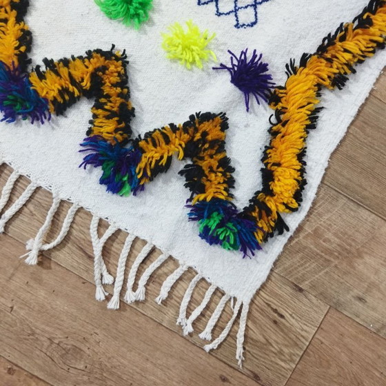 Image 1 of Authentiek Marokkaans Azilal-tapijt 282 x 145 cm – Kleurrijk handgemaakt Berber wollen tapijt