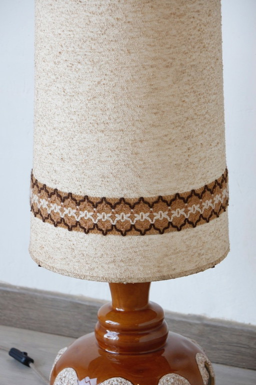 Vintage 1970s Ceramic Lamp - Retro Lighting
