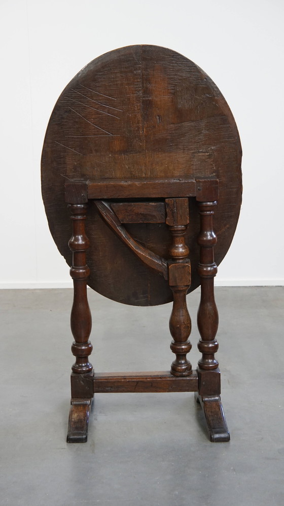 Image 1 of 17th Century Antique Folding Table/Side Table