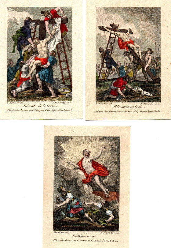 Image 1 of 7 Incisioni religiose Charles Monnet 1732-1808