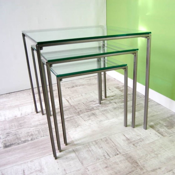 Image 1 of SALE -20% Set of 3 nesting tables designed by Richard Rooze 1999