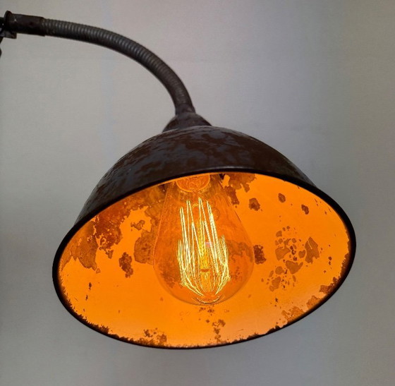 Image 1 of Grey Industrial Scissor Wall Lamp from Elektroinstala, 1960s