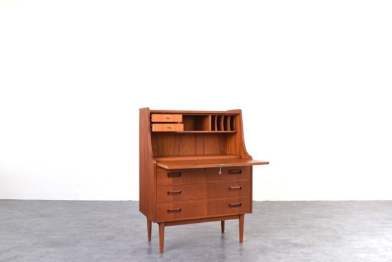 Mid-Century Danish Teak Secretary by Gunnar Nielsen for Tibergaard, 1960s. – Storage cabinet, Wood (photo 6 of 20)