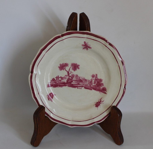 Dessertservice Gien Originalmodell "Rosa Landschaft" (1866)