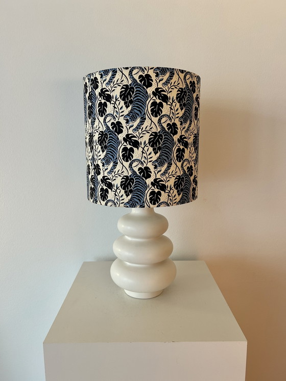 Image 1 of Wireless balcony lamp - upcycled unique piece with tiger shade