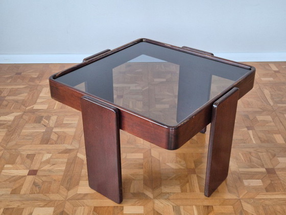 Image 1 of Vintage Italiaanse bijzettafels van Gianfranco Frattini voor Cassina, set van 3.