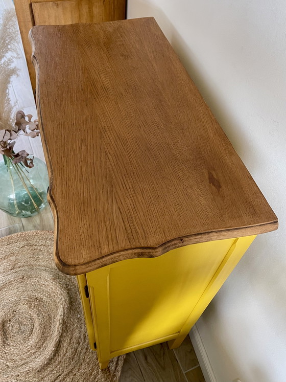 Image 1 of Antique entryway shoe cabinet