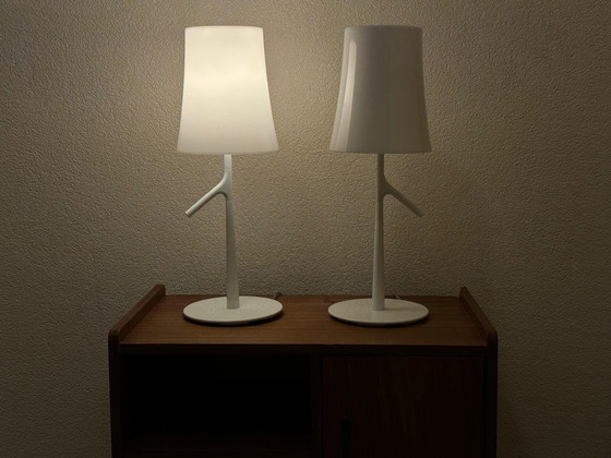 Image 1 of Foscarini Birdie Piccola - Set of 2 (White table lamps)