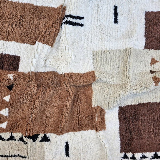 Image 1 of Beni Ourain tapijt | Marokkaans tapijt op maat, bruin, 200x300 cm