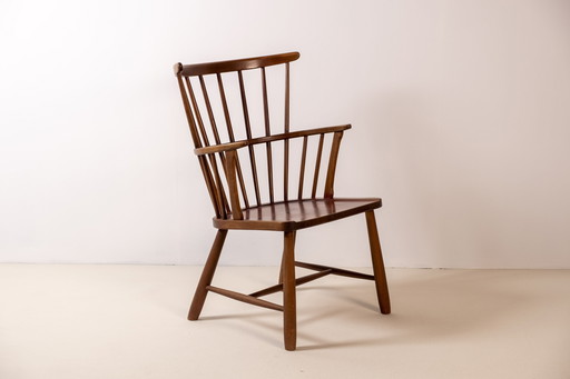 Ove Boldt Windsor Armchair Model 1638, Fritz Hansen 1940s